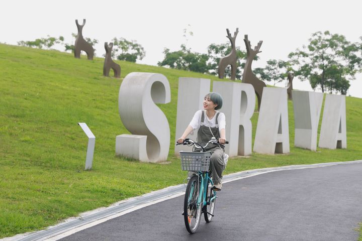 騎乘電輔車，輕鬆暢遊仙境西拉雅。　圖：西拉雅國家風景區管理處／提供