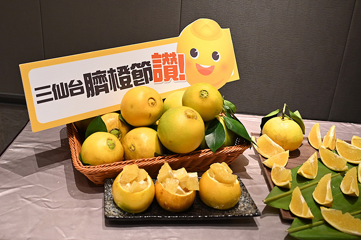 臺東臍橙被譽為是「橙類的勞斯萊斯」，因外觀像肚臍故名「臍橙」。　圖：臺東縣政府農業處漁業科／提供 