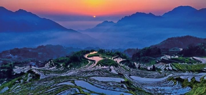 ▲雲河梯田景區露營基地。　圖：海峽兩岸旅遊交流協會／提供