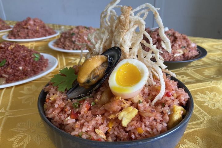 驚艷美味／首屆卡蹓紅糟炒飯王比賽 馬祖境天后宮飄香全場 