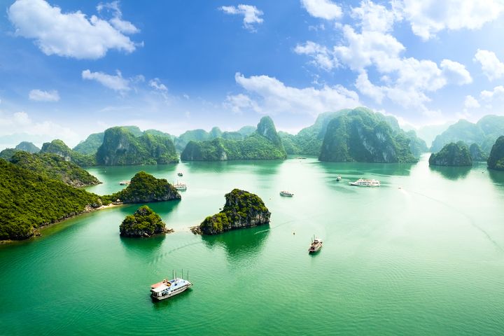 ▲北越下龍灣海上奇觀。　圖：shutterstock／來源