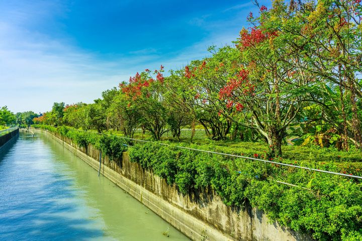 山海圳綠道自行車道。　圖：西拉雅國家風景區管理處／提供 