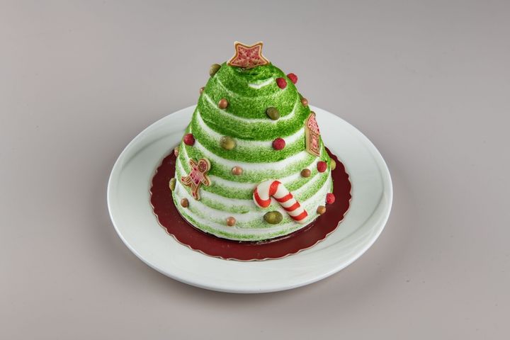 ▲飯店提供應景聖誕蛋糕。　圖：富士大飯店／提供