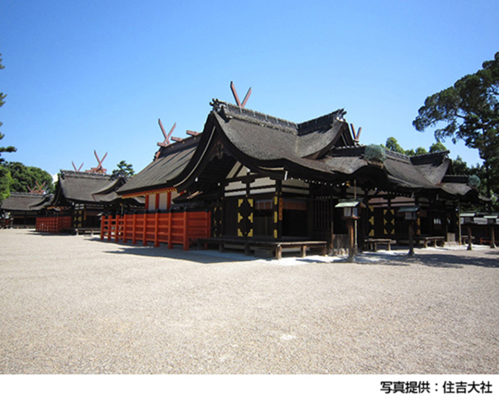 ▲住吉大社境內有被指定為國寶的古代建築及多個文化遺產，被視為大阪最強能量景點　圖：住吉大社／提供