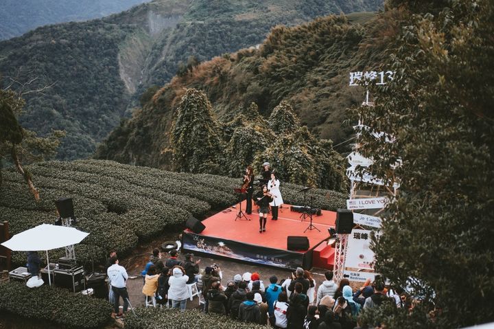 「隅夷處・耀瑞峰－1314迎曦音樂會」活動熱鬧非凡。　圖：阿里山國家風景區管理處／提供 