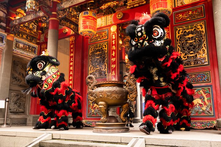 ▲臺灣威武五家龍獅總會將帶來熱鬧精采的「醒獅鼓陣」與「電音三太子」演出。　圖：全聯善美的文化藝術基金會／提供