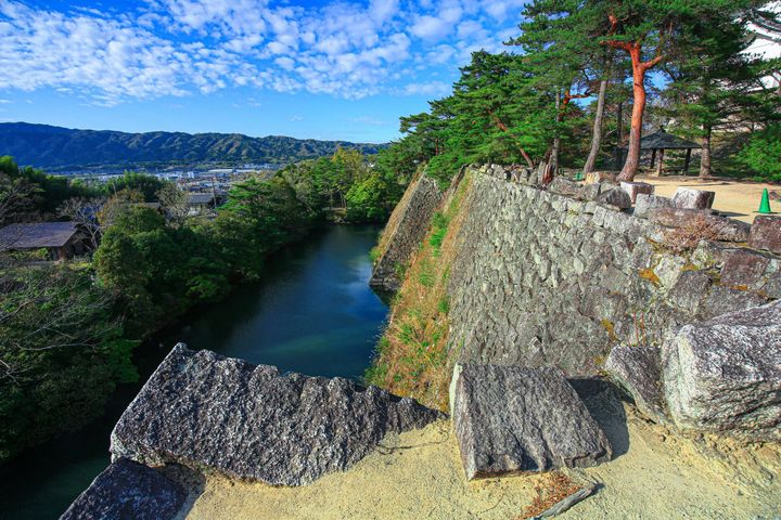 ▲伊賀上野城的石牆向外一望。　圖：三重フォトギャラリー／來源
