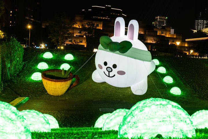 兔兔茶園－LINE FRIENDS。　圖：臺北市政府觀光傳播局／提供