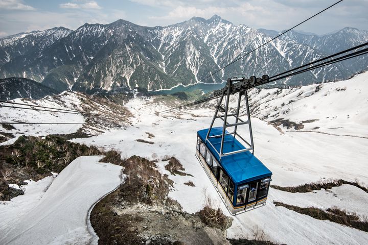 ▲搭乘纜車飽覽立山黑部之美。　圖：Shutterstock／來源