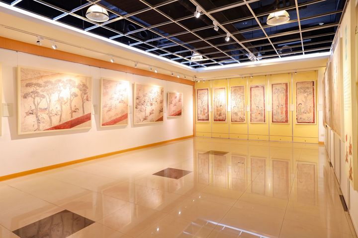 ▲此次展覽可近距離欣賞多件珍貴的唐代壁畫。　圖：社團法人中華翰維文化推廣協會／提供
