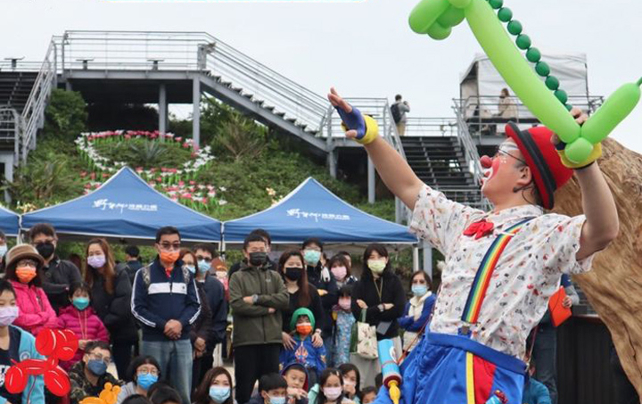 ▲活動將邀請小丑哥哥表演折氣球。　圖：北海岸及觀音山國家風景區管理處／提供