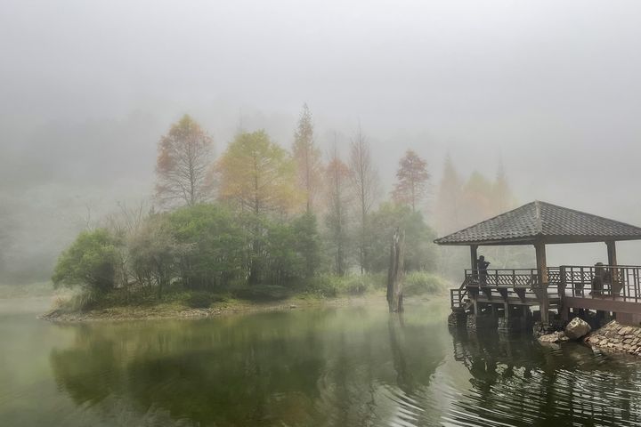 ▲馬告生態園區－明池湖。　圖：力麗馬告生態園區明池森林遊樂區／提供