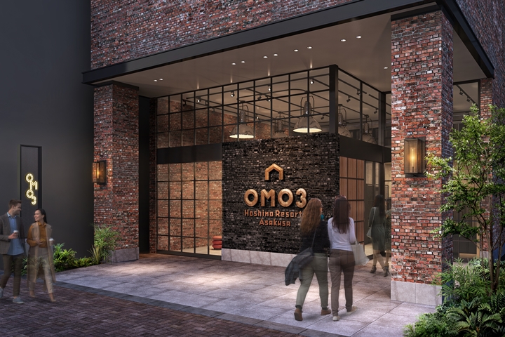 「OMO3淺草」就在仲見世商店街西側的馬道通，周圍餐廳林立、藥妝店也齊全。　圖：星野集團、ASCOT CORP.／來源