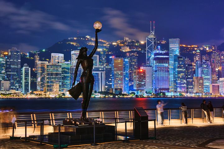 香港迷人鬧市一隅－星光大道 Avenue of Stars。　圖：香港旅遊發展局／提供 