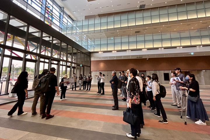 ▲燈會指導委員進行會勘。　圖：臺南市政府觀光旅遊局／提供