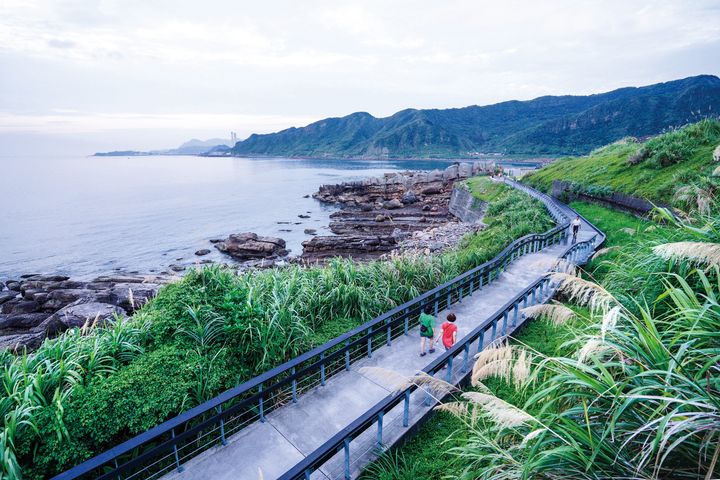 ▲外木山自行車道全長1.2公里、寬3公尺，是基隆市第一條的觀光自行車步道，沿路可騎至新北市萬里。　圖：北海岸及觀音山國家風景區管理處／提供