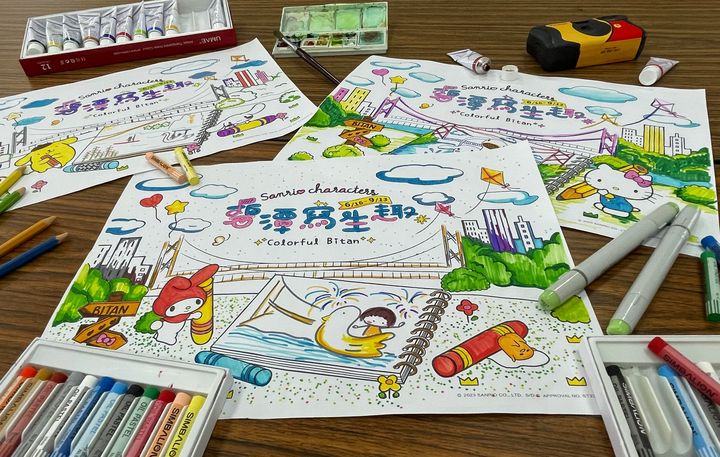 ▲可攜帶自己喜愛的繪圖用具，發揮想像力、專注力及創造力。 圖：新北市政府觀光旅遊局／提供
