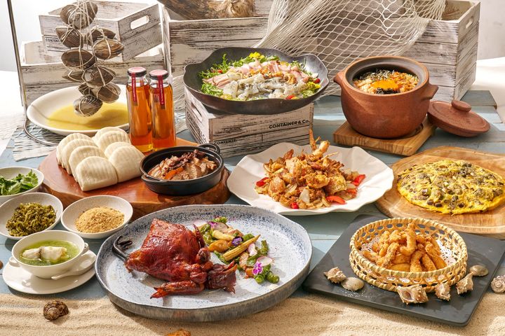 澎管處於台北福華大飯店推出「澎湖海鮮饗宴」，每桌23,800元+10%。　圖：澎管處／提供