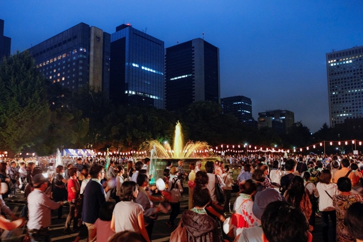 ▲「日比谷公園丸之內音頭大盂蘭盆舞大會」往年盛況。　圖：TCVB／來源