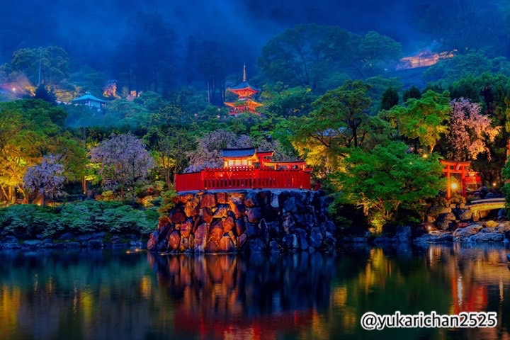 今年在4月～5月「勝尾寺」首次舉辦初夏夜間點燈後廣受好評，夏季點燈活動也隨之開跑。　圖：勝尾寺／來源