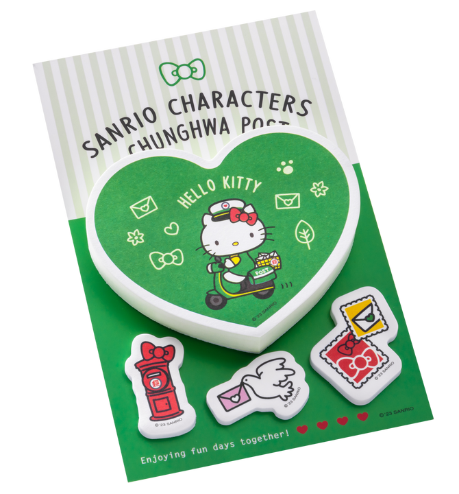 ▲SANRIO CHARACTERS郵麗嘉年華－便利貼。　圖：中華郵政公司／提供
