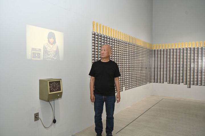 ▲藝術家謝德慶與其作品「一年行為表演1980-1981」。　圖：國立台灣美術館／提供