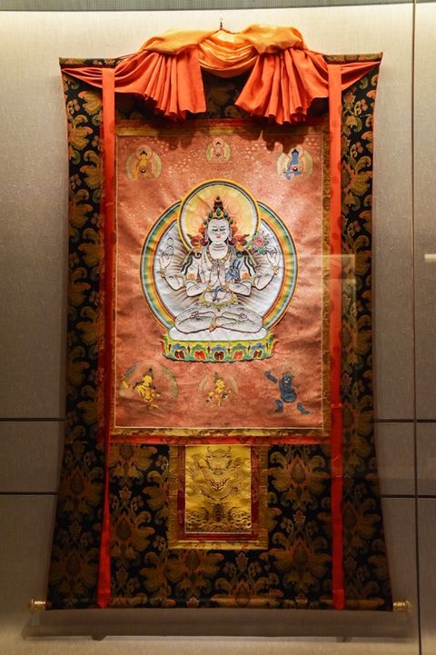 ▲此為熱貢唐卡。在2009年，唐卡與堆繡、泥塑等以「熱貢藝術」之名被聯合國教科文組織列入非物質文化遺產名錄。　圖：海峽兩岸旅遊交流協會／提供