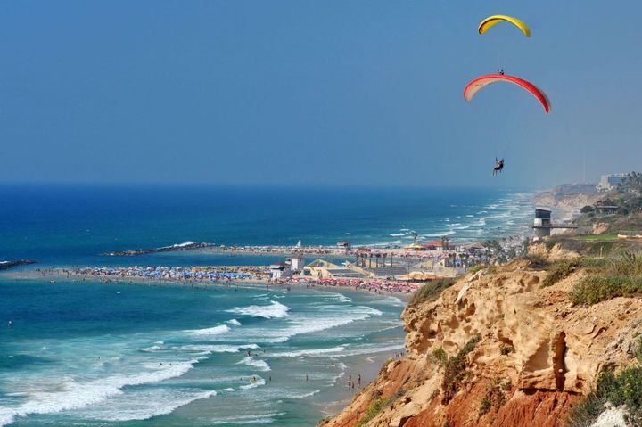 ▲內坦亞海岸是海上活動愛好者的聚集地。　圖：The Israel Ministry of Tourism／提供