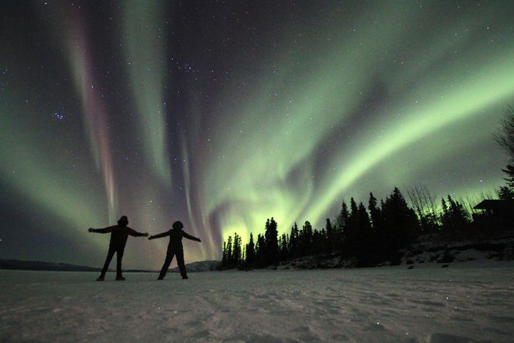 ▲育空地區每年9月到隔年的4月，都是極光觀賞期。　圖：Tourism Yukon（Ines Goovaerts）／提供