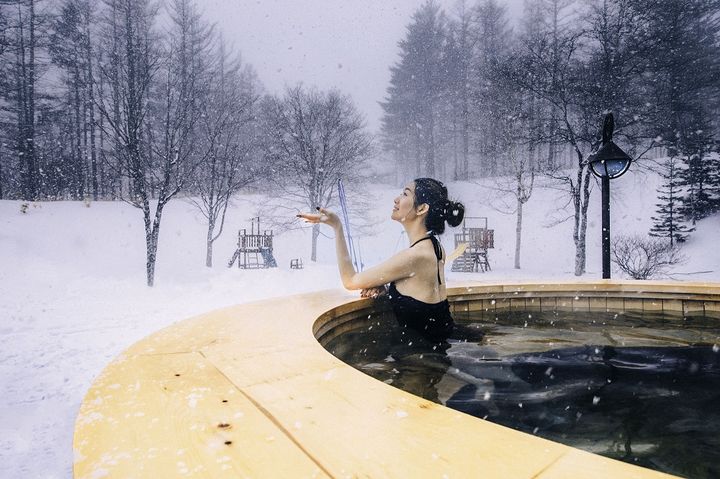 Club Med Sahoro 設有露天加拿大浴，滑雪後放鬆擺脫疲累。　圖：Club Med／提供 