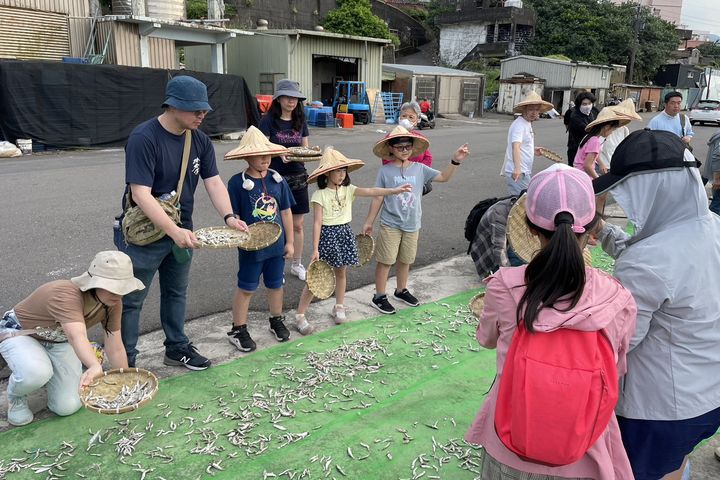 ▲體驗曬魚乾。　圖：北海岸及觀音山國家風景區管理處／提供