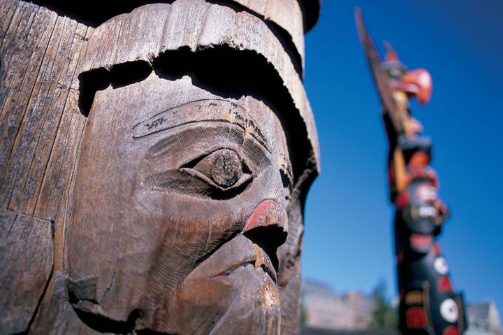 維多利亞雷鳥公園的圖騰柱。　圖：Destination British Columbia／來源