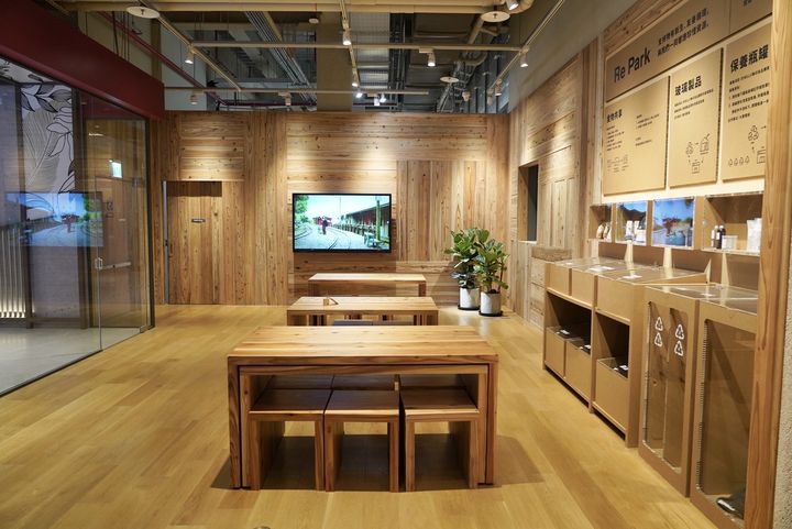 ▲Open MUJI 空間使用國產材裝潢。　圖：農業部林業及自然保育署／提供