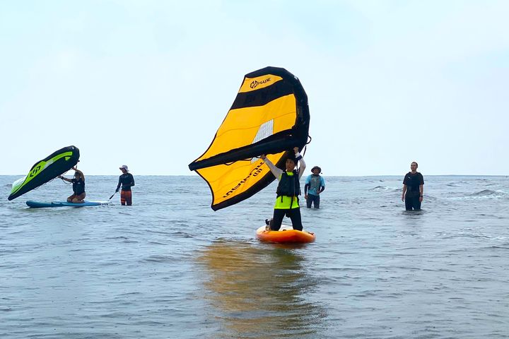 ▲風箏衝浪體驗活動。　圖：台中市觀光旅遊局／提供