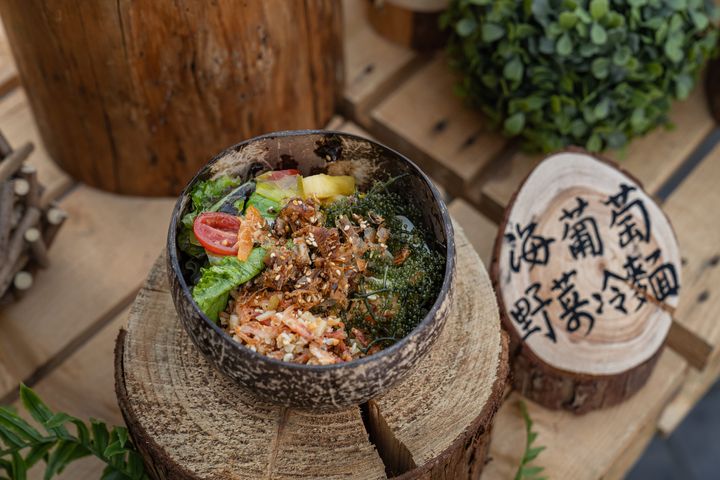 ▲海葡萄野菜冷麵。　圖：璐露野／提供