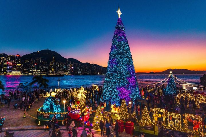 西九文化區打造以歐陸聖誕為主題的聖誕小鎮。　圖：香港旅遊發展局／提供