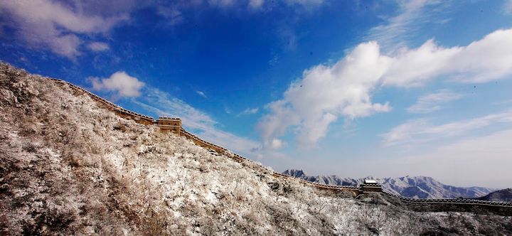 ▲北京市懷柔區的軍都山中，可以觀賞慕田峪長城的壯麗雪景。　圖：海峽兩岸旅遊交流協會／提供