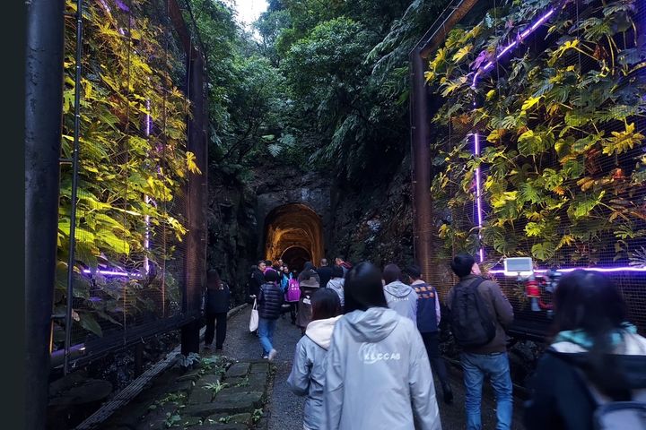 台灣第一條的現代化鐵路隧道「劉銘傳隧道」開放，採預約制。　圖：基隆市文化局／提供
