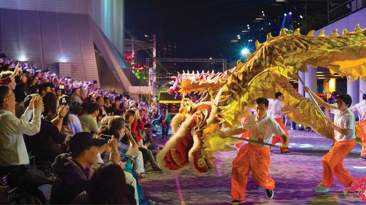 ▲精彩舞龍讓遊客看得目不轉睛（此為資料照片）。　圖：香港旅遊發展局／提供