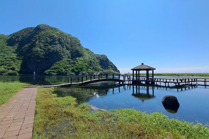 ▲龜尾湖環湖步道美景。　圖：東北角及宜蘭海岸國家風景區管理處／提供