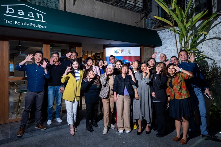 ▲3/13在台北 BAAN 餐廳，有10家台灣企業買家與 TCEB 代表進行交流。　圖：泰國會展局（TCEB）／提供