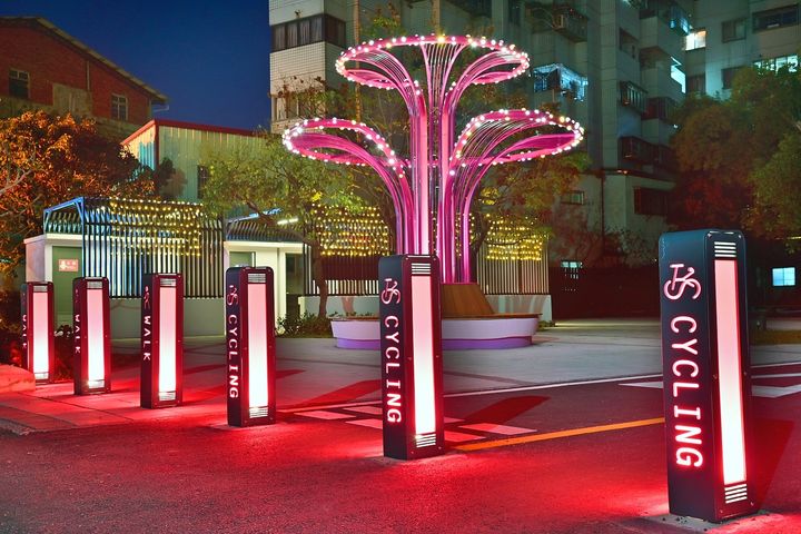 潭雅神綠園道社南站新亮點。　圖：臺中市政府觀光旅遊局／提供