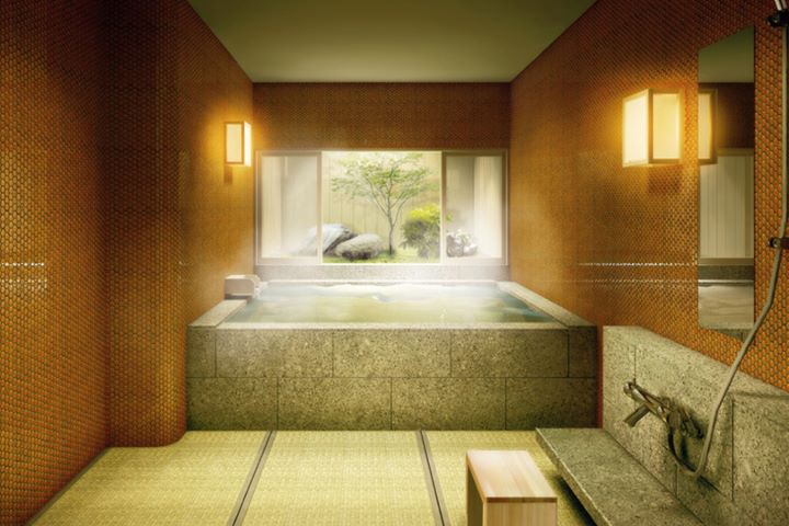 「清風莊旅館」提供獨立於房間之外獨立的溫泉湯屋選擇。　圖：Rakuten Group／提供