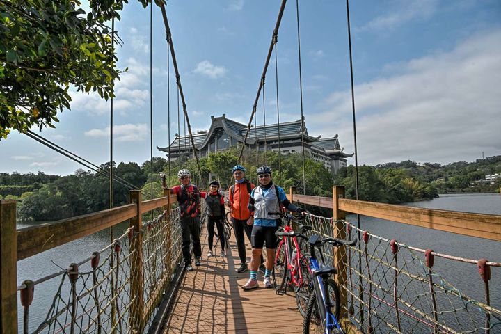 ▲賞花攻略吊橋。　圖：參山國家風景區管理處／提供