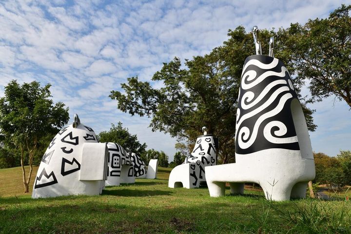  西拉雅公共雕塑藝術是菱角殼製成！創意榮獲2024美國繆斯國際設計大獎 