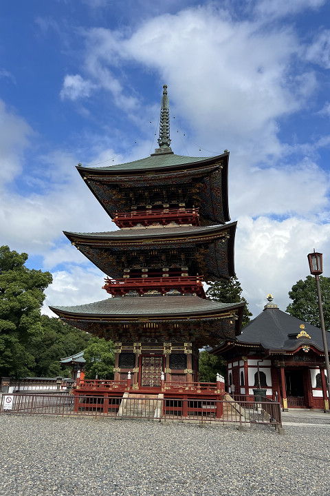 成田山新勝寺的華美三重塔，為國家指定重要文化財。　圖：向日遊顧問有限公司／提供