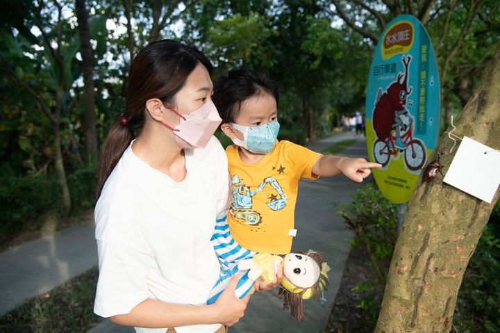 ▲蘭潭後山及頂庄社區皆可見獨角仙蹤影。　圖：嘉義市政府觀光新聞處／提供