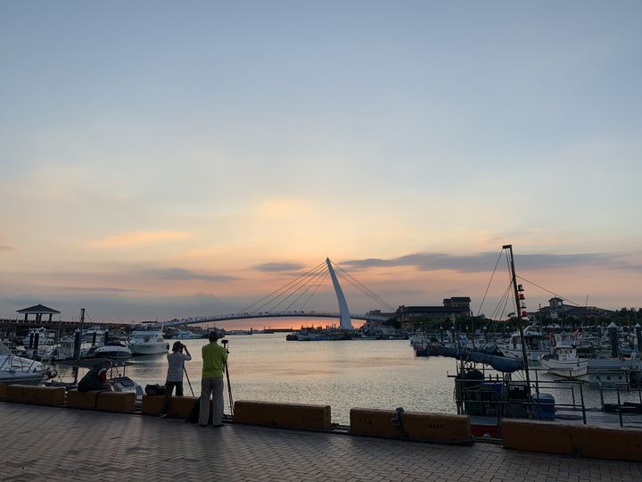 ▲淡水漁人碼頭美麗夕照。　圖：新北市政府漁業及漁港事業管理處／提供