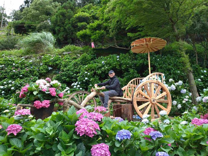 ▲名陽匍休閒農莊以木工打造懷舊三輪車。　圖：台北市政府產業發展局／提供