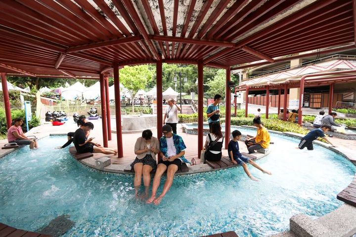 谷關溫泉廣場。　圖：台中市政府觀光旅遊局／提供